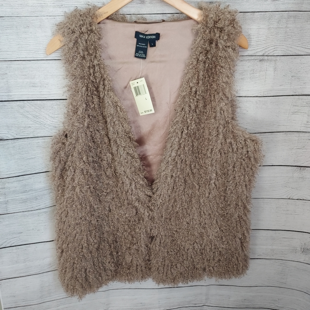 Max Edition faux fur vest